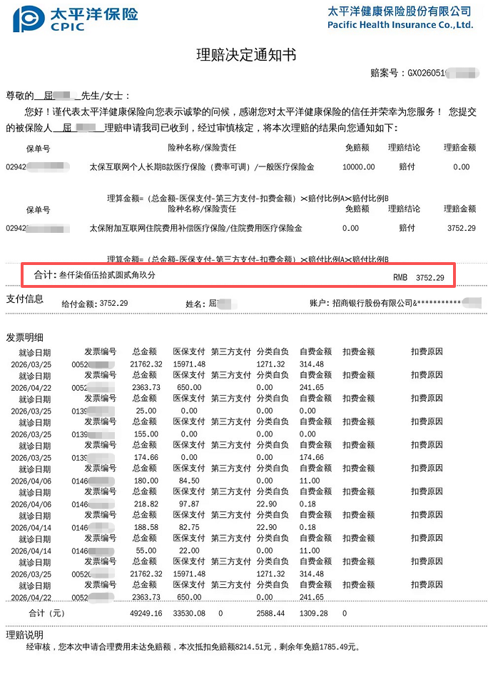 别以为百万医疗险只保大病！屈先生一个肾结石手术，蓝医保照