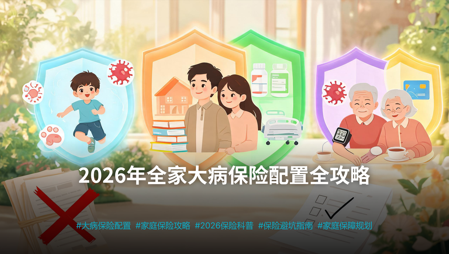 成人重疾险怎么买？2026年全家大病保险配置全攻略，看完这篇不再踩坑